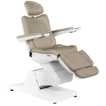 FOTEL KOSMETYCZNY ELEKTR. AZZURRO 870 3 SILN. CAPPUCCINO